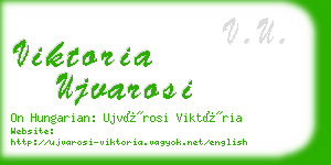 viktoria ujvarosi business card